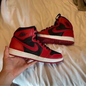 Jordan 1 high red and black